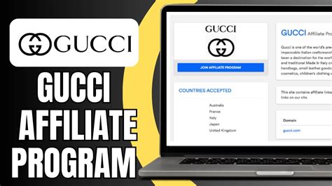 Gucci affiliate program sign up